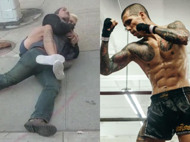 Thể thao - Clip triệu người xúc động: Võ sĩ siết cổ "tóm sống" kẻ bắt cóc trẻ con