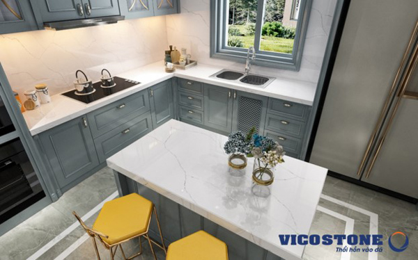 Các sản phẩm đá thạch anh Vicostone được bảo hành lên tới 15 năm.