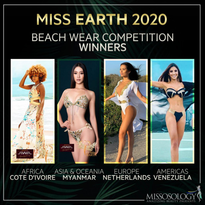 Nhan sắc 4 mỹ nhân gây &#34;sốt&#34; vì mặc bikini quyến rũ &#34;đốt mắt&#34; tại Hoa hậu Trái Đất 2020 - 1