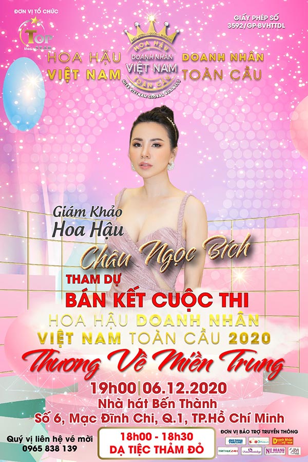 Hoa hậu Châu Ngọc Bích xác nhận ngồi ghế nóng cuộc thi Hoa hậu Doanh nhân Việt Nam Toàn cầu 2020 - 1