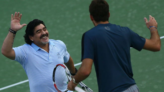 Maradona và Potro năm 2013