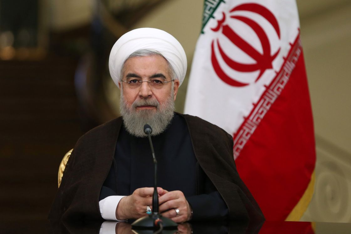 Tổng thống Iran Hassan Rouhani tuyên bố “ăn mừng” trước thất bại tranh cử của ông Trump (ảnh: Newsweek)