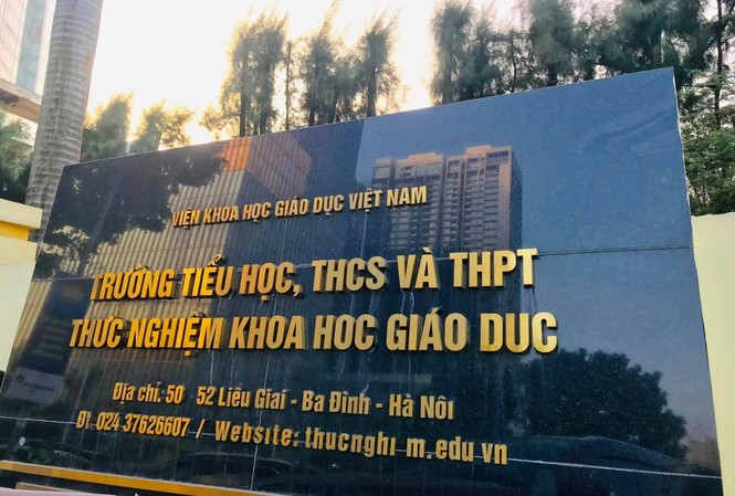 Trường tiểu học, THCS và THPT Thực nghiệm Khoa học giáo dục. (Ảnh: Tiền Phong).