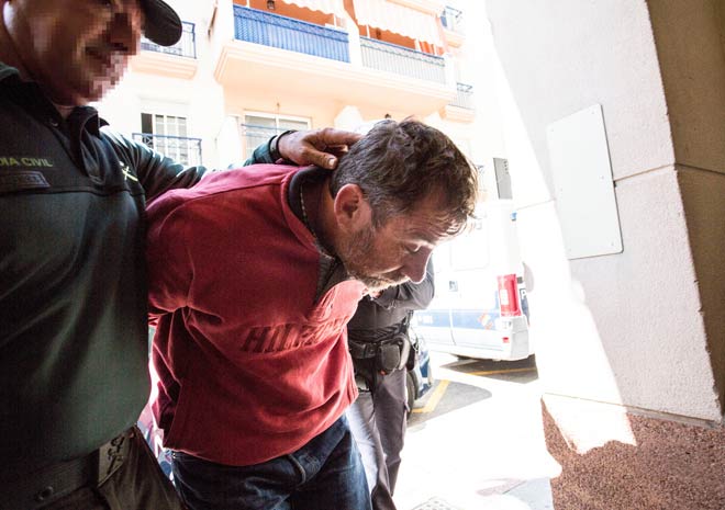 Nghi phạm khi bị bắt.