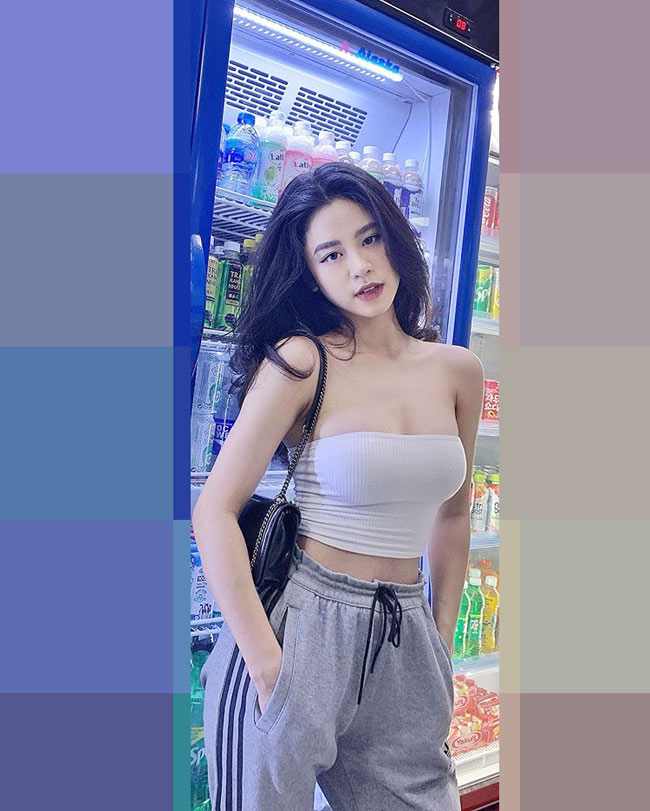 Hàn Hải Hằng (sinh năm 1999, quê Thanh Hoá) được cộng đồng mạng biết đến với danh xưng "hot girl tạp hoá". 