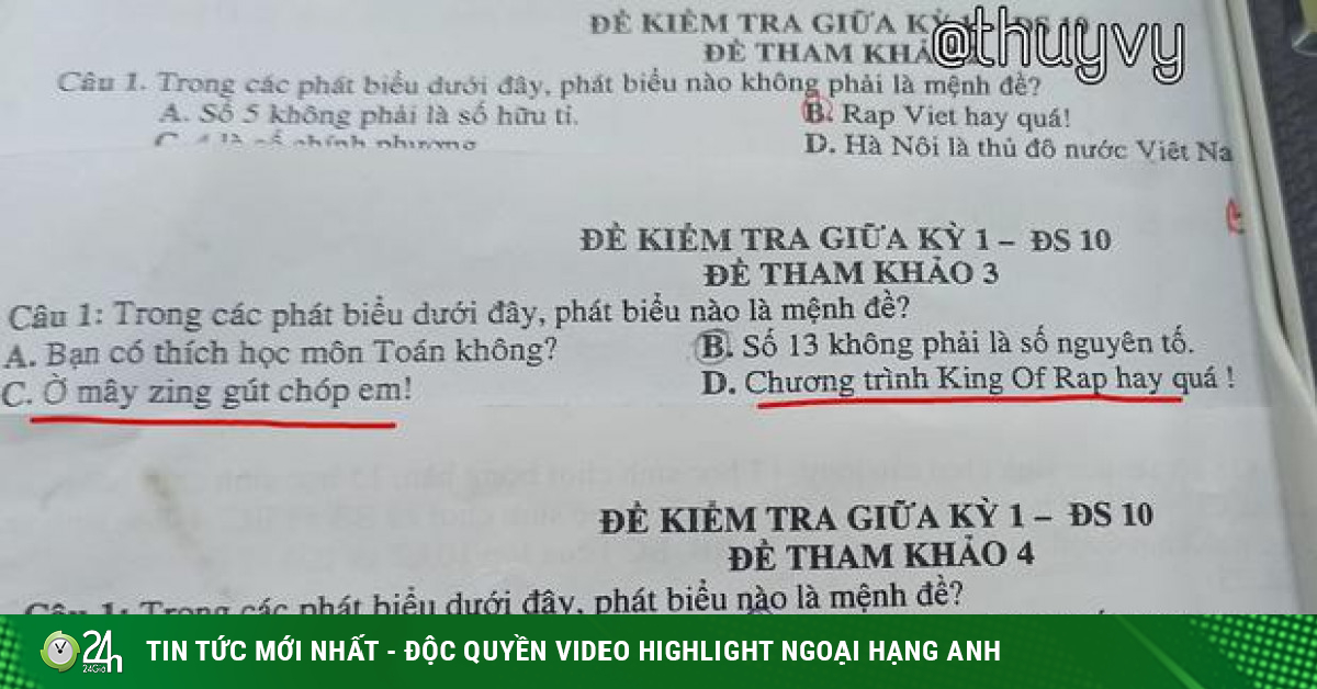 “Ôi mây zing, tôi bị móc” trong bài kiểm tra Toán, học sinh sốc với đề “Chất mê mẩn”