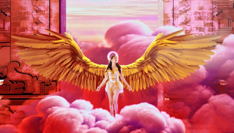  Thuỷ Tiên đẹp ma mị với thiết kế tôn dáng, chân thon dài kết hợp đồ hoạ 3D.