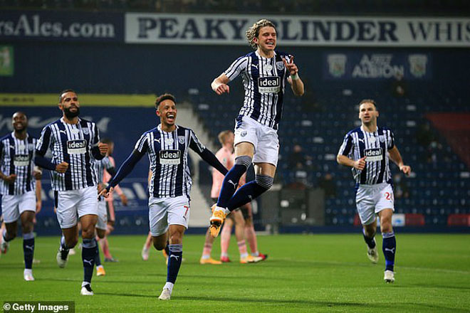Conor Gallagher ghi bàn duy nhất giúp West Brom đánh bại Sheffied