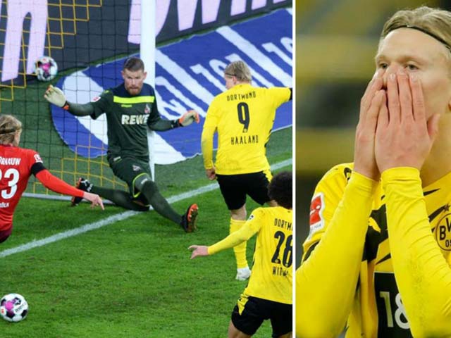 Bóng đá - Haaland hóa “tội đồ” với pha bỏ lỡ kinh điển: Đá ra ngoài khó hơn vào trong