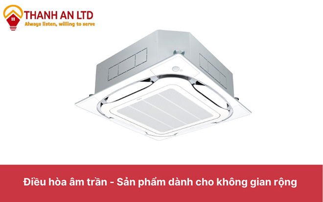 Máy lạnh âm trần được ứng dụng công nghệ Inverter. (Nguồn ảnh: https://dienmaythanhan.vn/)
