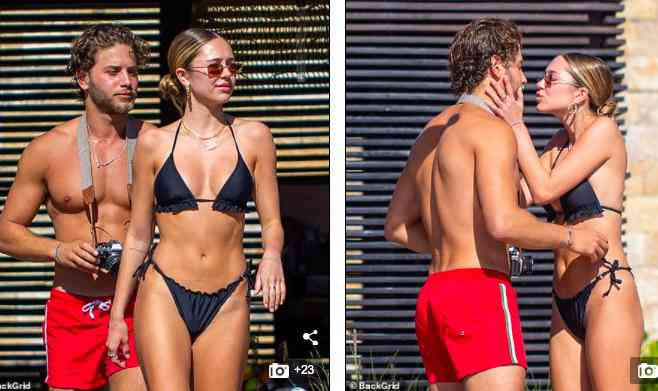 Delilah Belle Hamlin mặc bikini ngọt ngào quyến rũ, liên tục tình tứ bạn trai - 3