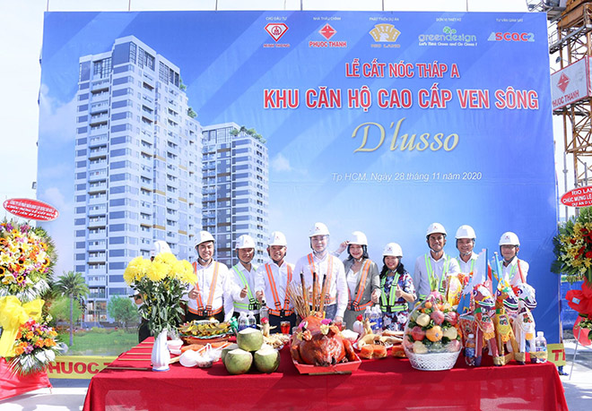 D’Lusso là một trong số ít những dự án hiếm hoi trên thị trường hoàn thiện về mặt thủ tục pháp lý và có tiến độ thi công luôn ổn định.