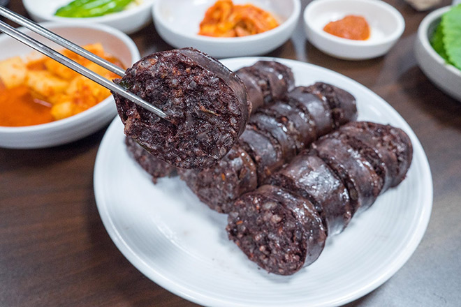 Dồi lợn chợ Jeonju Nammun