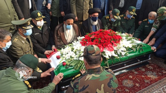 Lễ tang nhà khoa học hạt nhân Mohsen Fakhrizadeh được tổ chức tại Tehran (Iran) ngày 30-11. Ảnh: IRAN PRESS