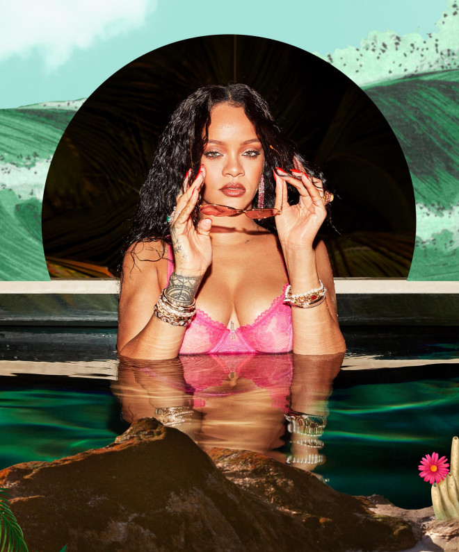 Rihanna bốc lửa với nội y Giáng sinh - 5