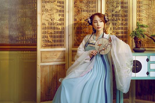 Quỳnh Nga chán mặc gợi cảm, chuyển sang phong cách cổ trang hóa tiên nữ giáng trần - 5