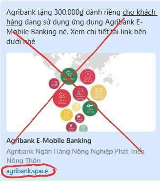 Trang web mạo danh Agribank để lừa chiếm đoạt thông tin, tiền của khách hàng. Ảnh: Lam Giang