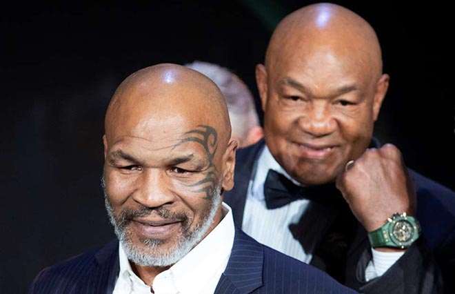 Mike Tyson và huyền thoại George Foreman