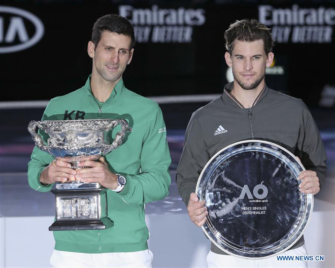 Djokovic và Thiem tạo nên trận chung kết Grand Slam hấp dẫn nhất trong mùa giải 2020 ở Australian Open