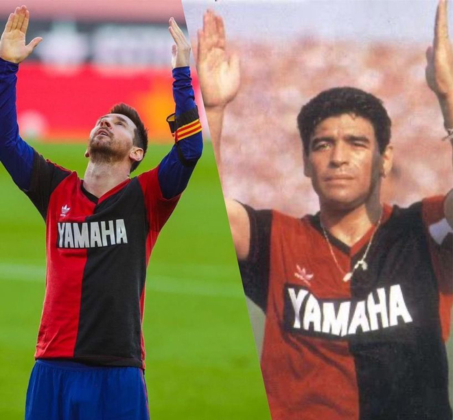 Messi tri ân Maradona vào cuối tuần qua
