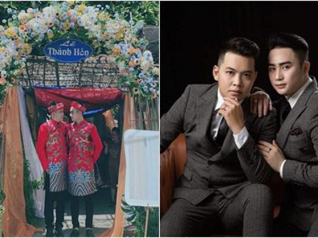 Bạn trẻ - Cuộc sống - Cặp đôi đồng tính tổ chức đám cưới, nhan sắc khiến dân mạng "đứng ngồi không yên"