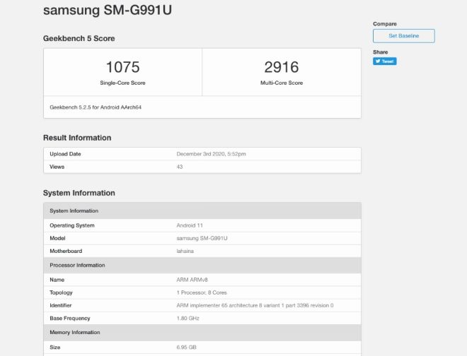 Galaxy S21 với chip Snapdragon 888 lộ điểm chuẩn cao ngất ngưởng - 3