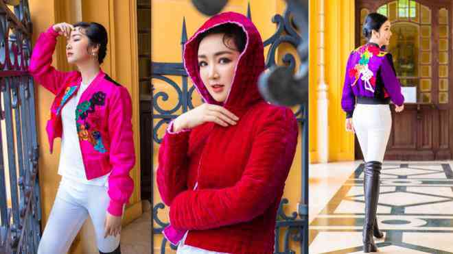 Hoa hậu Giáng My lăng xê mốt áo chần bông sặc sỡ, Hồng Diễm &#39;đổi gió&#39; với style cá tính - 4