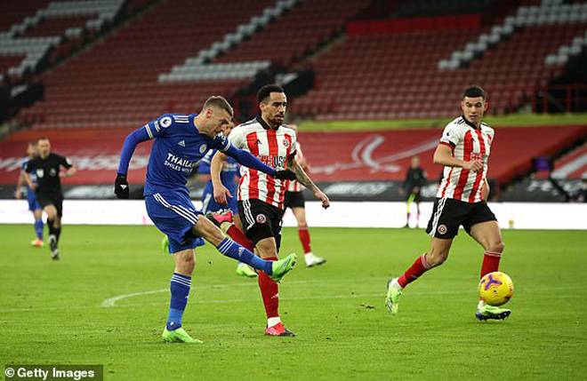 Video Sheffield United - Leicester: "Bầy cáo" đen đủi, kịch tính 2 phút 2 bàn (H1) - 1