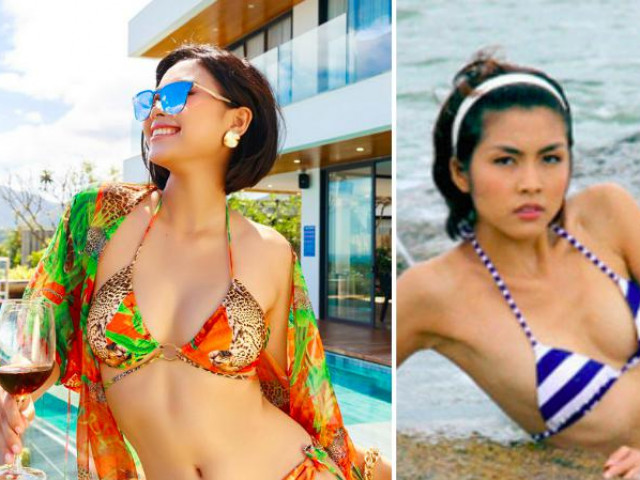 Làm đẹp - Mỹ nhân cao 1,75m đẹp như "chị em sinh đôi" với Tăng Thanh Hà mặc bikini quyến rũ hút mắt