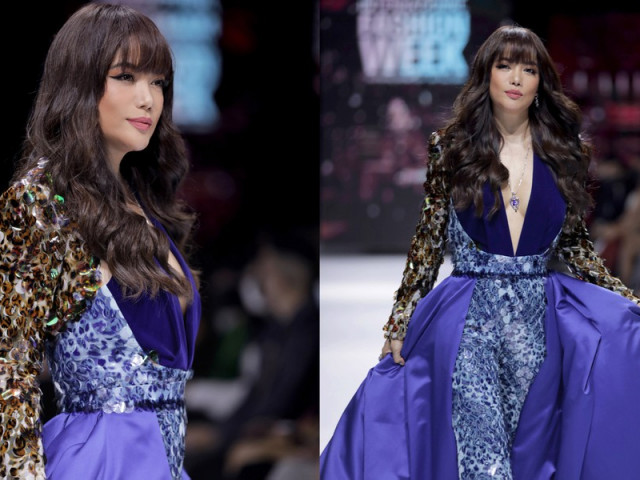 Thời trang - Trương Ngọc Ánh diện trang phục xẻ vòng 1 táo bạo, 'tái xuất' sàn catwalk