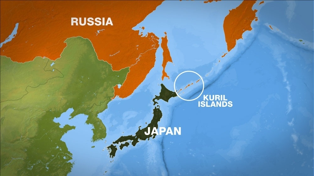 Quần đảo Nam Kuril nằm rất gần Nhật Bản, hiện do Nga kiểm soát.