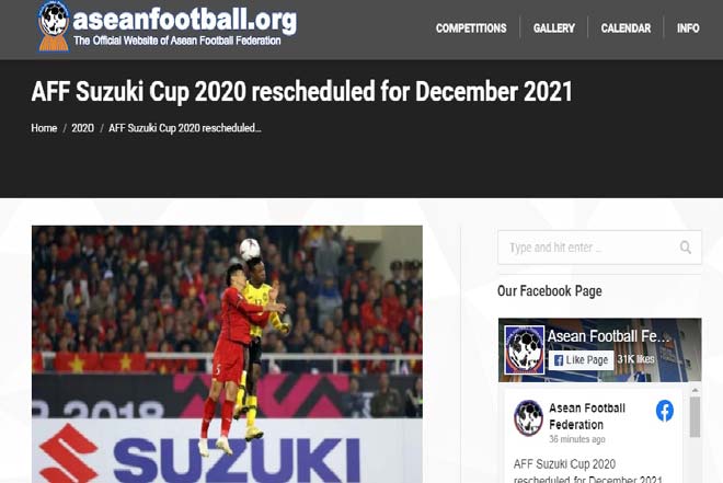 Thầy Park đau đầu: AFF Cup 2021 chính thức bị lùi đến bao giờ? - 2