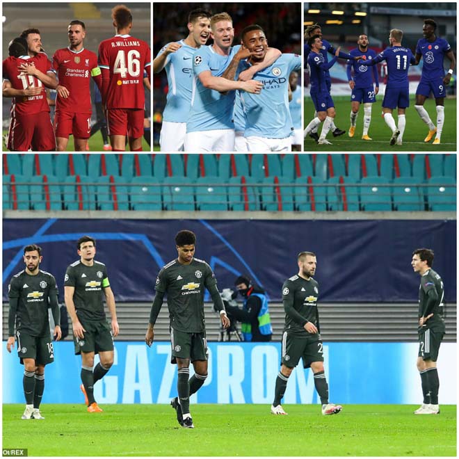 MU là đội bóng Anh duy nhất bị loại khỏi Champions League 2020/21 ngay từ vòng bảng