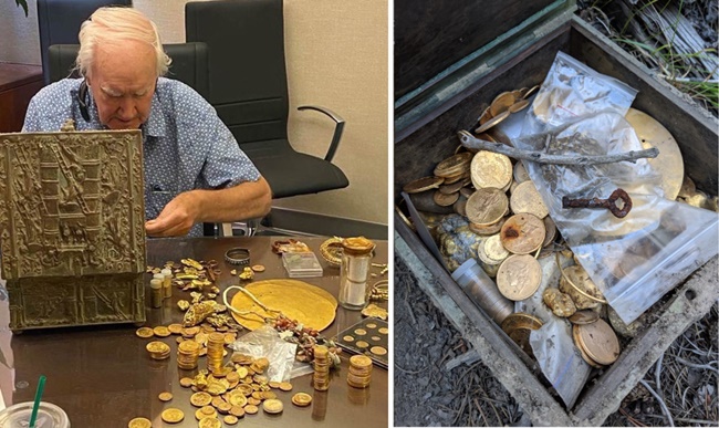 Sau khi được tìm thấy, kho báu đang được cất giữ tại một kho tiền ở New Mexico để đảm bảo an toàn
