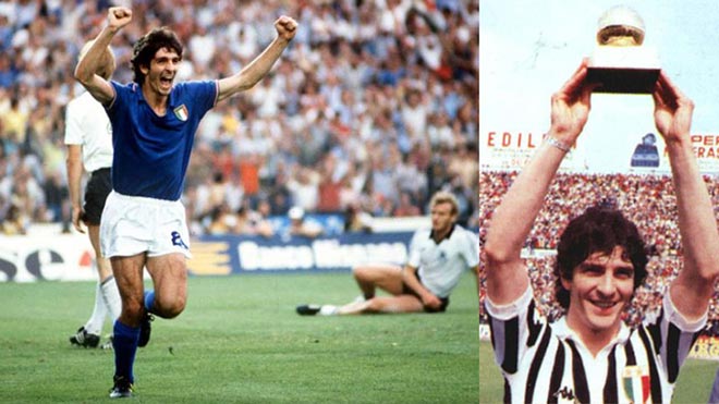 Paolo Rossi đoạt Quả bóng Vàng 1982 nhờ vào màn trình diễn lịch sử tại World Cup 1982