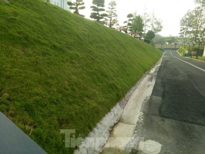 Nền trụ sở mới cao hơn mặt đất khoảng 3m 