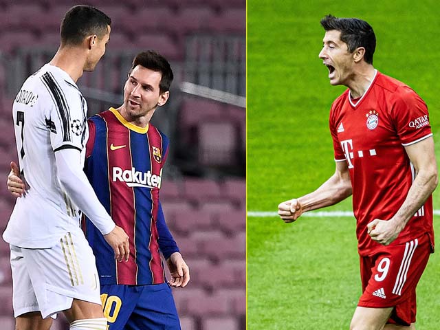 Ronaldo và Messi sẽ cạnh tranh giải cùng&nbsp;Lewandowski