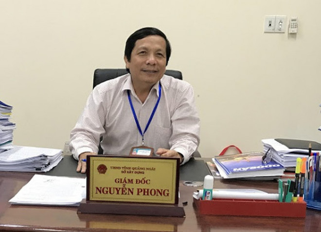 Ông Nguyễn Phong được bổ nhiệm từ chức Giám đốc Sở Xây dựng sang Giám đốc Sở Giao thông Vận tải Quảng Ngãi sau khi bị kỷ luật cảnh cáo. Ảnh: T.Trực