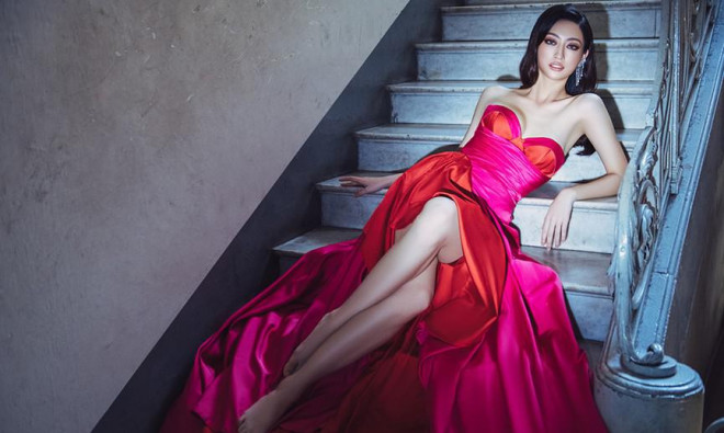 Body nuột nà và đôi chân &#39;cực phẩm&#39; 1m22 của Miss World Vietnam Lương Thùy Linh - 4