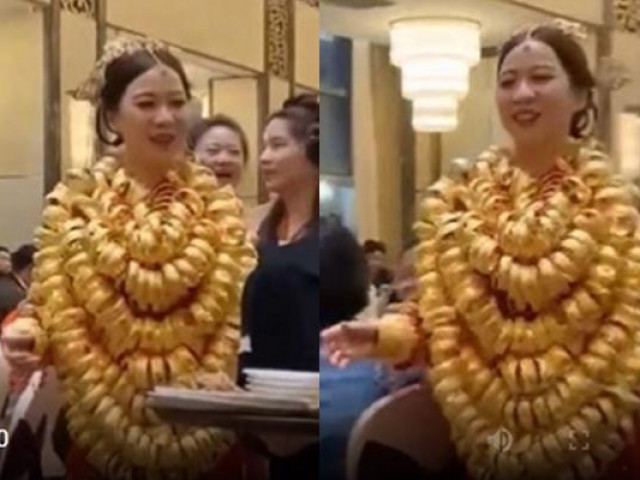 Phi thường - kỳ quặc - Thấy cô dâu "gồng mình" đeo vàng nặng trĩu trong ngày cưới, dân mạng nguyện san sẻ bớt "gánh nặng"