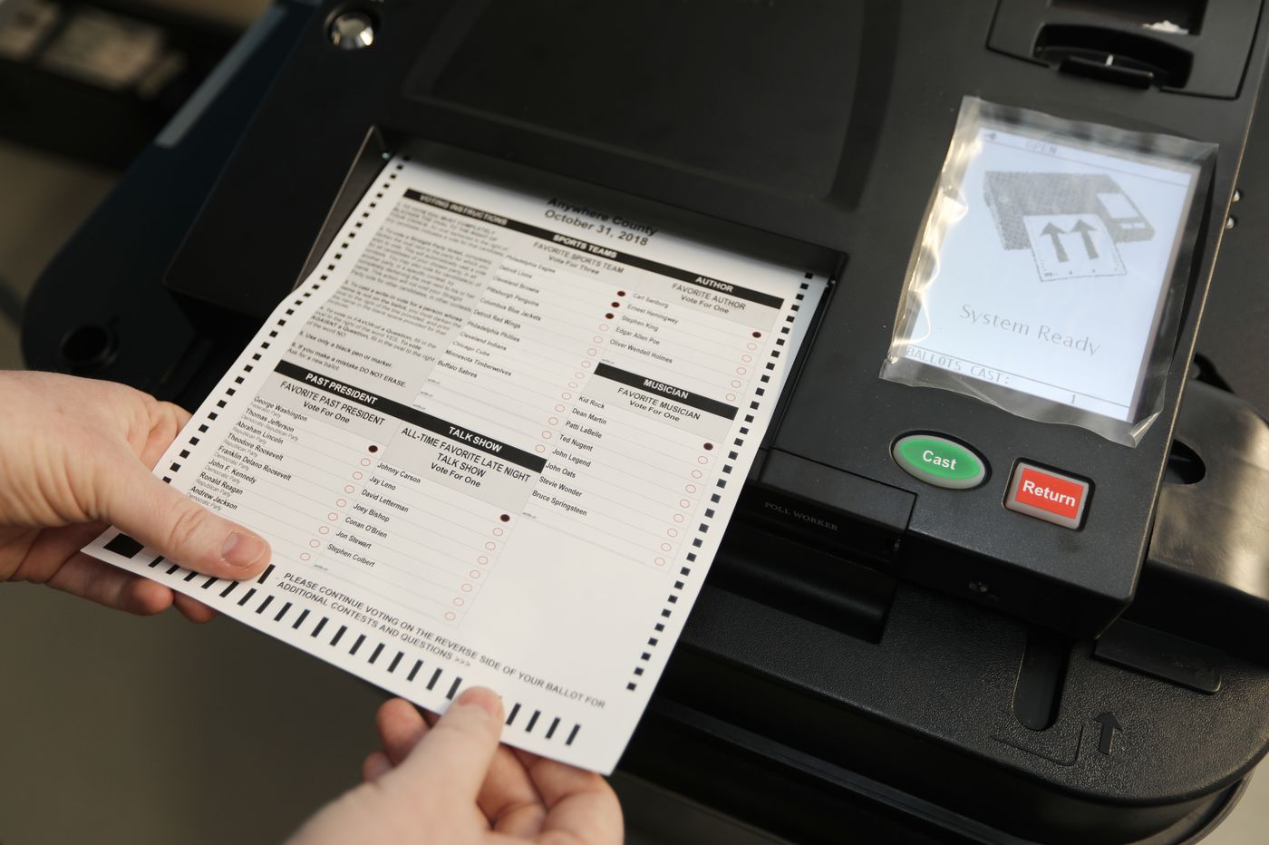 Điều tra của&nbsp;ASOG cho thấy có "gian lận bầu cử hệ thống" ở hạt&nbsp;Antrim, bang Michigan (ảnh: AP)