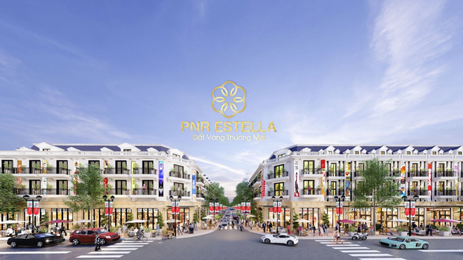 Shophouse vừa ở vừa kết hợp kinh doanh là sản phẩm đắt giá của PNR Estella được nhiều nhà đầu tư săn đón.