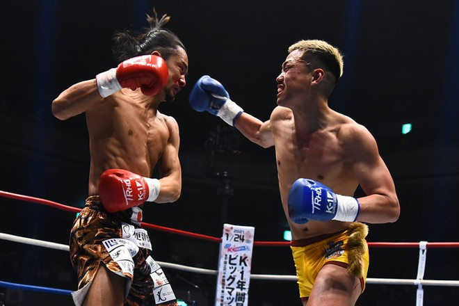 Hai võ sĩ Nhật Bản đôi công mãn nhãn, họ knock-out nhau tới 3 lần trong chưa đầy 3 phút