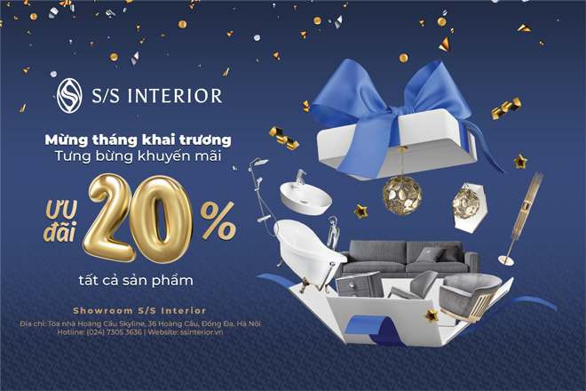 Thương hiệu nội thất nổi tiếng S/S Interior ưu đãi 20% toàn bộ sản phẩm - 1