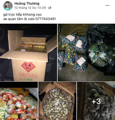 Các nickname rao bán mặt hàng cấm công khai trên mạng xã hội.