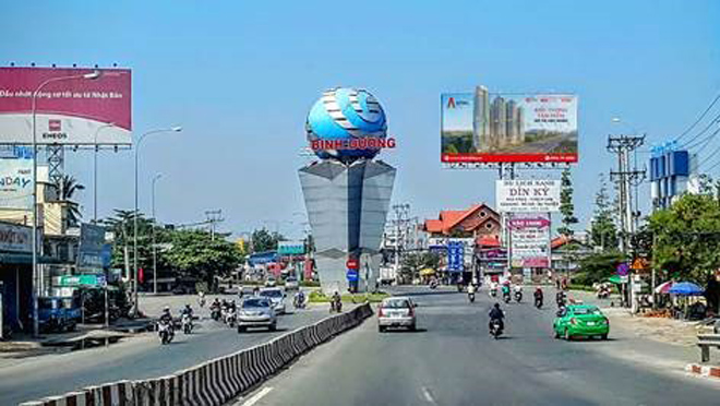 Quốc lộ 13 đoạn từ trung tâm Lái Thiêu tới đường Nguyễn Văn Tiết, thành phố Thuận An sẽ được quy hoạch thành đại lộ kinh tế, tài chính, dịch vụ của Bình Dương