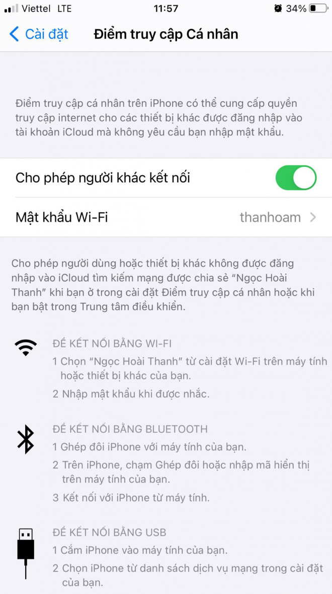 Cách chia sẻ internet từ iPhone nhanh nhất - 1