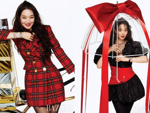 Thời trang - 'Hồ ly 9 đuôi' Shin Min Ah đẹp xuất sắc đón Giáng sinh