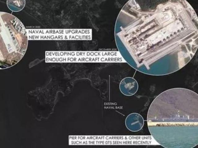 Thế giới - Ảnh vệ tinh hé lộ hải quân Trung Quốc gia tăng sức mạnh trên đảo Hải Nam