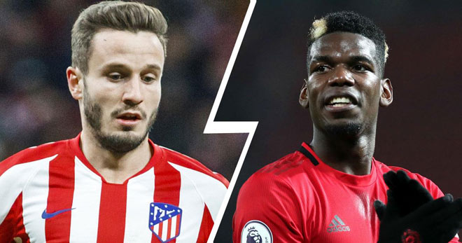 MU quyết bạo chi để đưa Saul Niguez về Old Trafford thay Paul Pogba